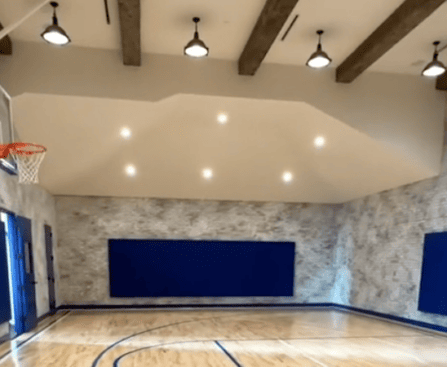 luxusház kosárlabdapálya tiktok videó