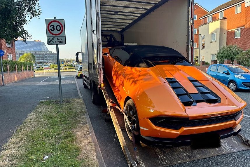 Lamborghini Huracán luxusautó Birmingham