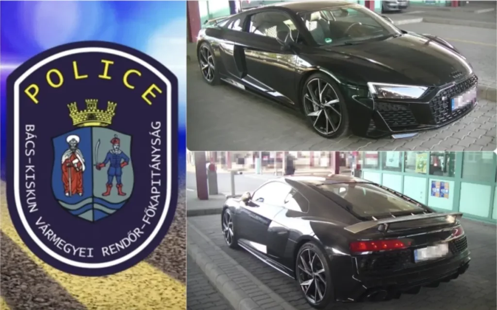 audi luxus autó szerb magyar határ rendőrség lefoglalta a fekete kocsit