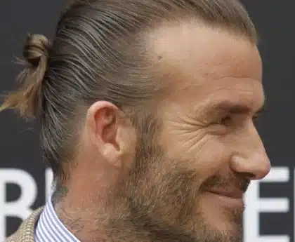 David Beckham feje oldalról.